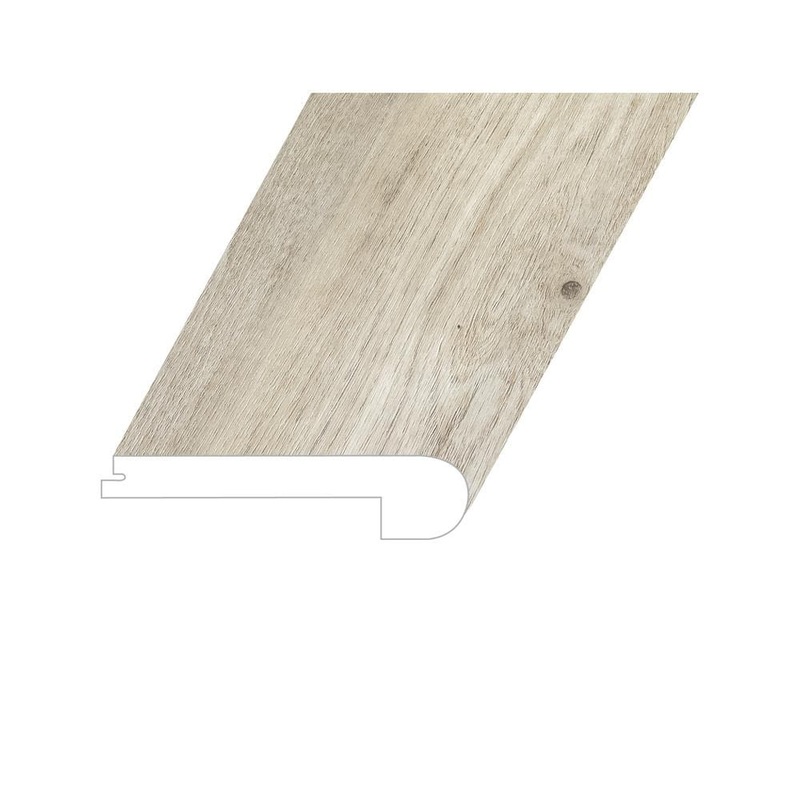 Vagabond Haven Beige 1 in. Thick x 4.5 in. W x 94.5 in. L ESPC Vinyl Flush Stair Nose Molding FSTNMNST-2021116