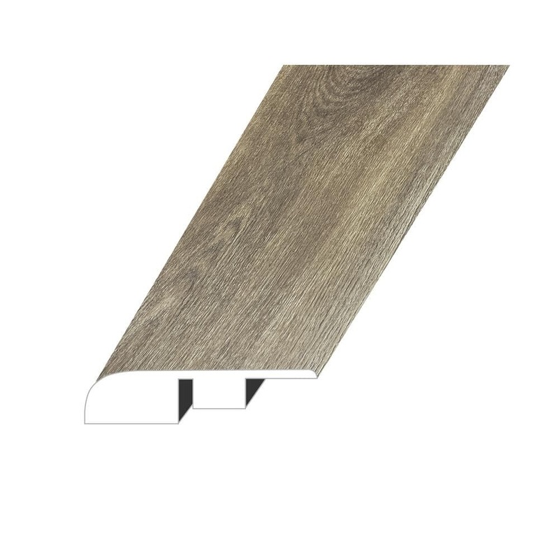 Vagabond Pastoral Brown 0.6 in. Thick x 1.4 in. W x 94.5 in. L ESPC Vinyl End Cap Molding ECMNST-2021113