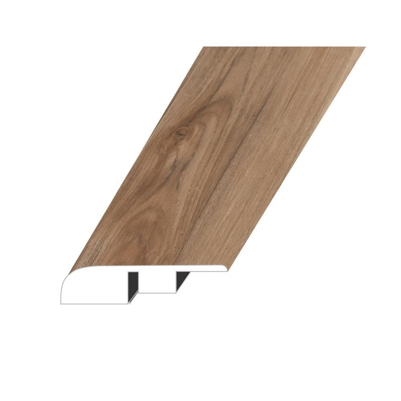 VICTORUM Lithe Sequoia 0.6 in. Thick x 1.4 in. W x 94.5 in. L SPC Vinyl End Cap Molding ECMNST-2019073
