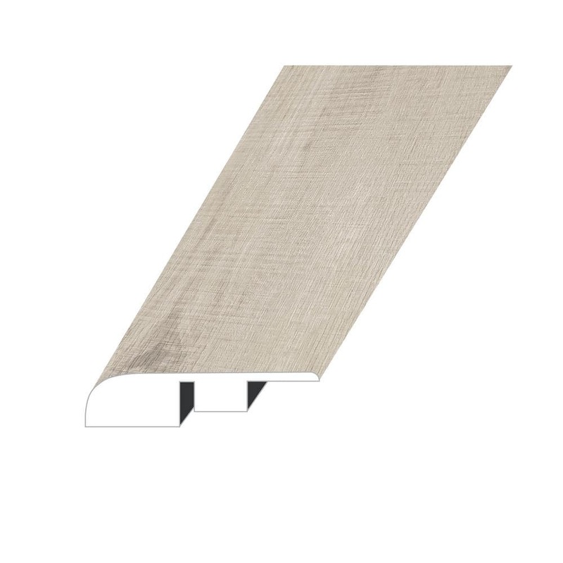 Zephyr Lucent Moon 0.6 in. Thick x 1.4 in. W x 94.5 in. L SPC Vinyl End Cap Molding ECMNST-2020085