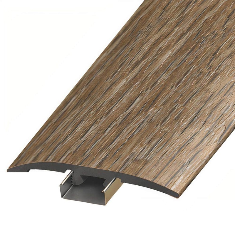 ASPEN FLOORING Abbott 1/4 in. Thick x 2 in. Width x 94 in. Length 3-in-1 T-Mold, Reducer, and End Cap Vinyl Molding A30068TIO