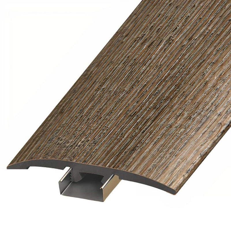 ASPEN FLOORING Balfour 1/4 in. Thick x 2 in. Width x 94 in. Length 3-in-1 T-Mold, Reducer, and End Cap Vinyl Molding A30035TIO