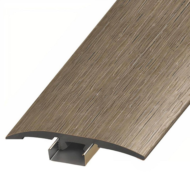 ASPEN FLOORING Crawford 1/4 in. Thick x 2 in. Width x 94 in. Length 3-in-1 T-Mold, Reducer, and End Cap Vinyl Molding A30044TIO