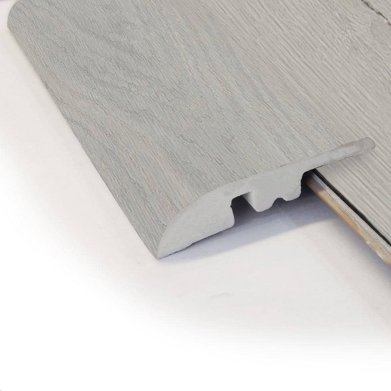 ASPEN FLOORING Pebble 0.35 in. Thick x 1.77 in. Width x 94.5 in. Length Rigid Core Reducer Vinyl Molding A31005RD