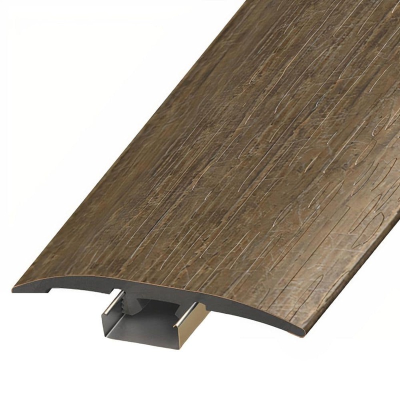 ASPEN FLOORING Ridgewood 1/4 in. Thick x 2 in. Width x 94 in. Length 3-in-1 T-Mold, Reducer, and End Cap Vinyl Molding A30031TIO