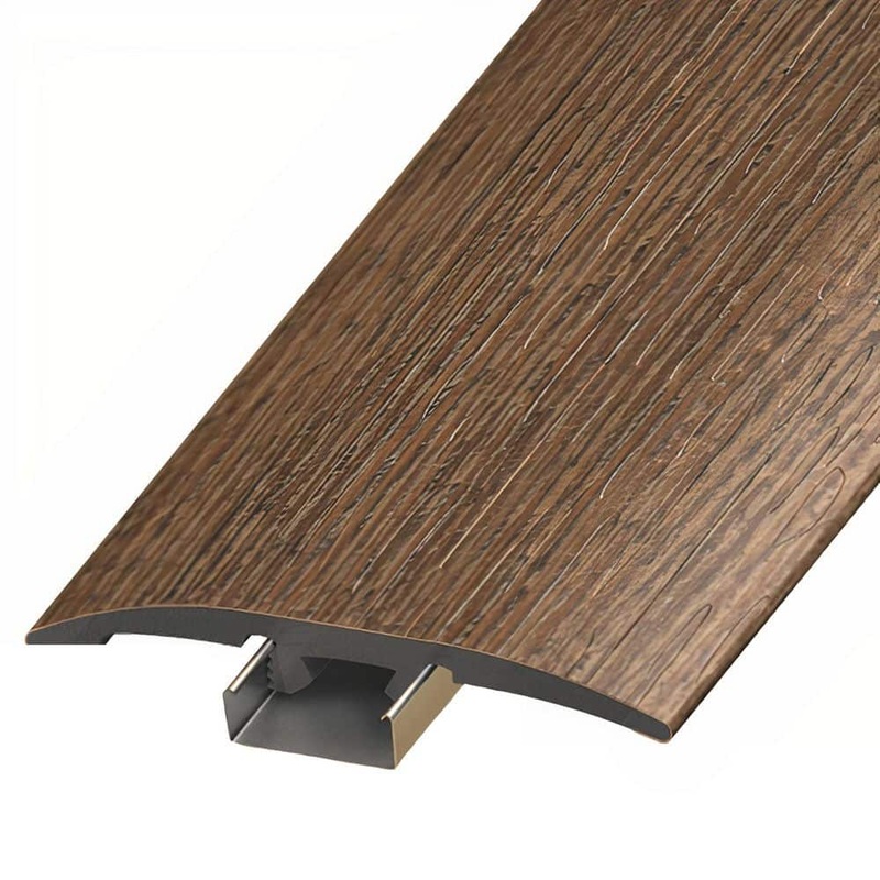 ASPEN FLOORING Thayer 1/4 in. Thick x 2 in. Width x 94 in. Length 3-in-1 T-Mold, Reducer, and End Cap Vinyl Molding A30034TIO