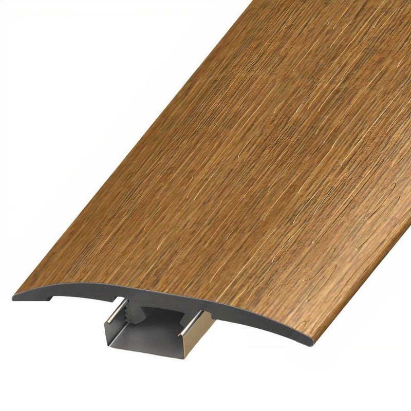 ASPEN FLOORING Verge 1/4 in. Thick x 2 in. Width x 94 in. Length 3-in-1 T-Mold, Reducer, and End Cap Vinyl Molding A30099TIO