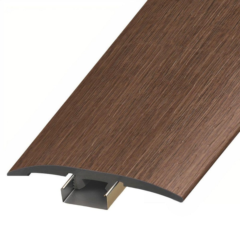 ASPEN FLOORING Woodcreek 1/4 in. Thick x 2 in. Width x 94 in. Length 3-in-1 T-Mold, Reducer, and End Cap Vinyl Molding A30062TIO