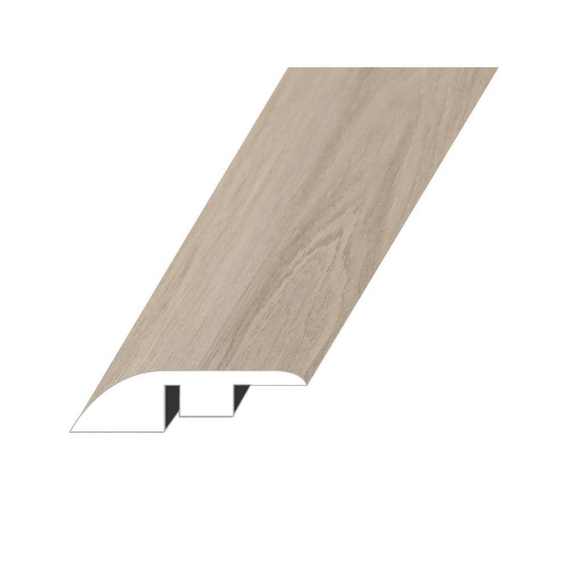 Domaine Satin Beige 0.5 in. T x 1.5 in. W x 94.5 in. L Vinyl Reducer Molding REDMNST-2020093