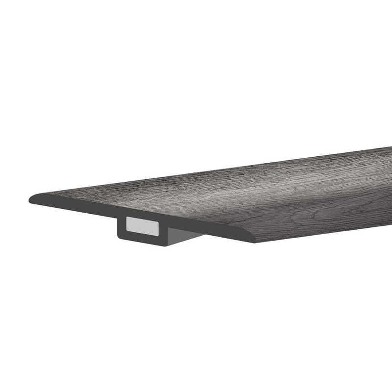 Lucida Surfaces GlueCore Slate Gray 1-3/4 in. W x 47-1/4 in. L x 0.27 in. T Vinyl T-Molding GC-314TM