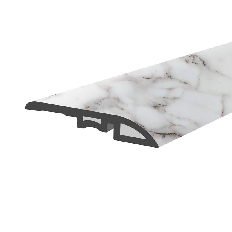 Lucida Surfaces MaxCore Whitestone 1-3/4 in. W x 47-1/4 in. L x 0.27 in. T Vinyl Reducer Molding Trim GC-322RM