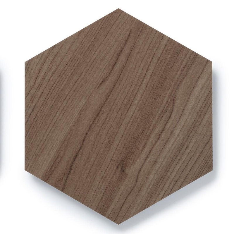 Lucida Surfaces MosaiCore Hickory 28 MIL x 12 in. W x 10 in. L Glue Down Waterproof Vinyl Tile Flooring (12.3 sqft/case) SC-4163