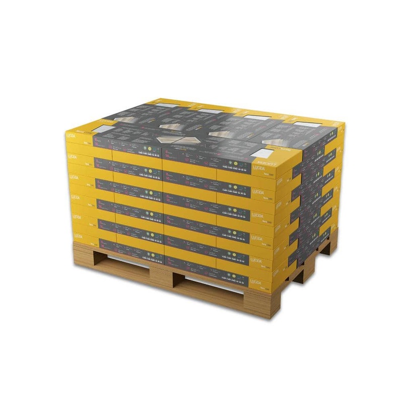 Lucida Surfaces TerraCore Calacatta 22 MIL x 12 in. W x 24 in. L Click Lock Waterproof Vinyl Tile Flooring (864 sqft/pallet) TC-605PLT