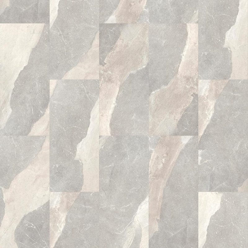 Mohawk Elite Greystone Marble 20 MIL x 16 in. W x 36 in. L Click Lock Waterproof Vinyl Tile Flooring (24.4 sq.ft./case) VFE13-724