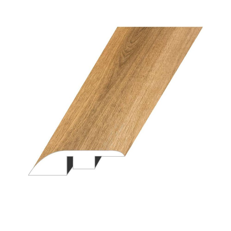 Paragon Caliber Brown 0.6 in. Thick x 1.8 in. W x 94.5 in. L SPC Vinyl Reducer Molding REDMNST-2021100