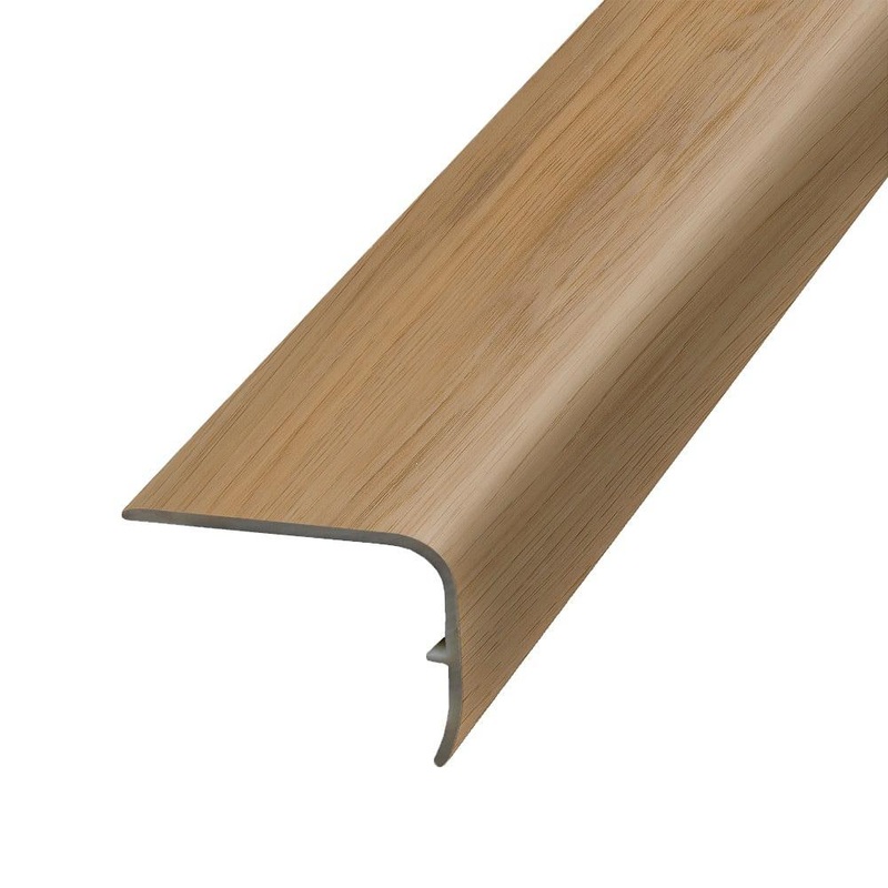 PERFORMANCE ACCESSORIES Ashwood 1.32 in. Thick x 1.88 in. Wide x 78.7 in. Length Vinyl Stair Nose Molding VSNP-07718