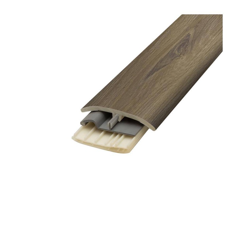 PERFORMANCE ACCESSORIES Gray Sky Walnut 0.31 in. T x 2 in. W x 78.7 in. L Vinyl 4-in-1 Molding V4IN1-05748