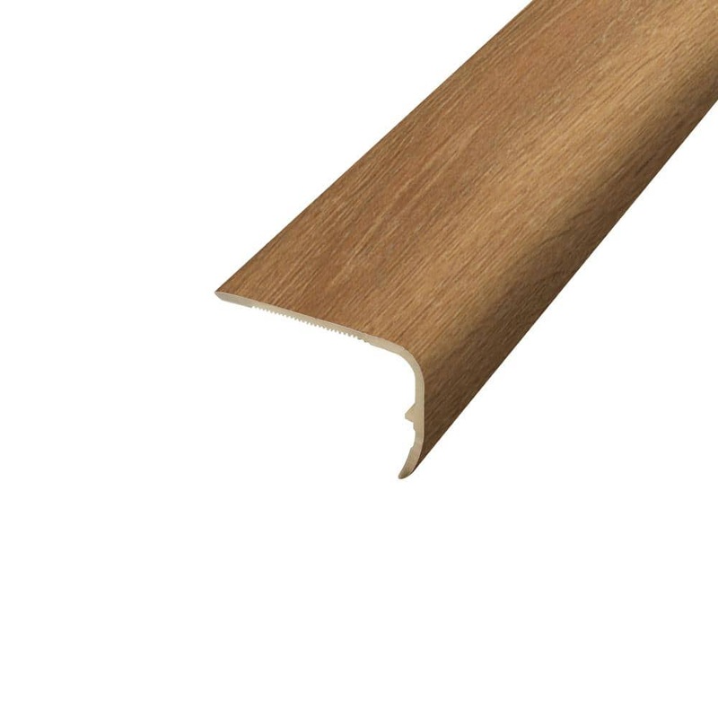 PERFORMANCE ACCESSORIES Sand Cloud Oak 9.39 mm. Thick x 1.88 in. Wide x 78.7 in. Length Vinyl Stair Nose Molding VSNP-03327
