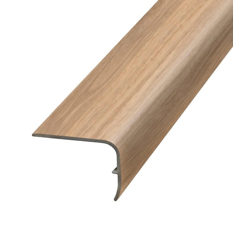 PERFORMANCE ACCESSORIES Walnut Ridge 1.32 in. Thick x 1.88 in. Wide x 78.7 in. Length Vinyl Stair Nose Molding VSNP-07724