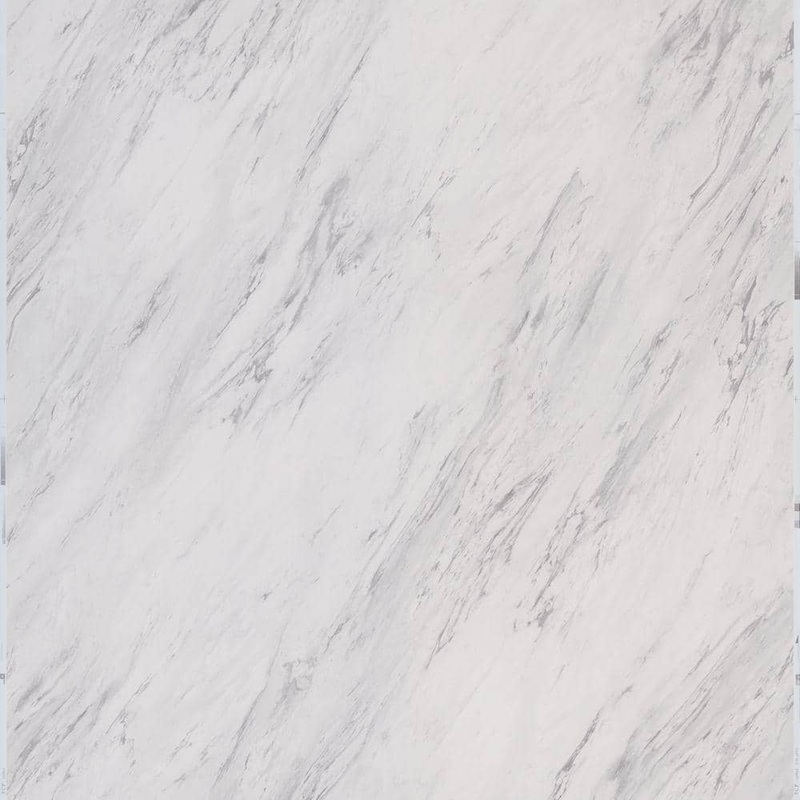 TrafficMaster Carrara Marble 4 MIL x 12 in. W x 12 in. L Peel and Stick Water Resistant Vinyl Tile Flooring (30 sqft/case) SS1212