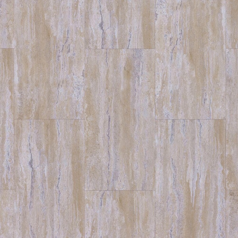 TrafficMaster Golden Travertine 3 mil x 24 in. W x 12 in.L Peel and Stick Water Resistant Vinyl Tile Flooring (30 sq. ft.) TM202561