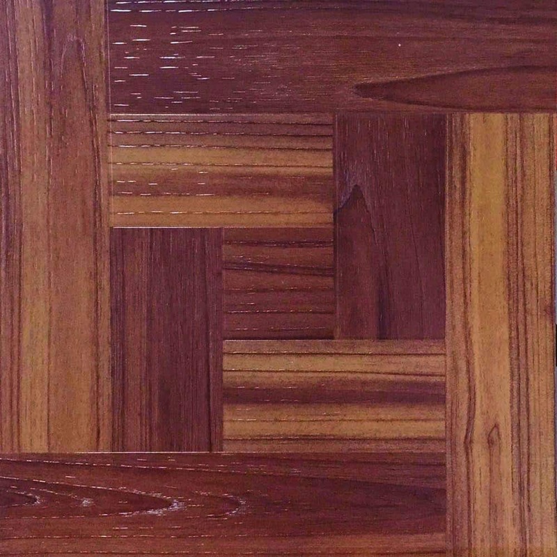TrafficMaster Red Oak Parquet 4 MIL x 12 in. W x 12 in. L Peel and Stick Water Resistant Vinyl Tile Flooring (30 sqft/case) 65656