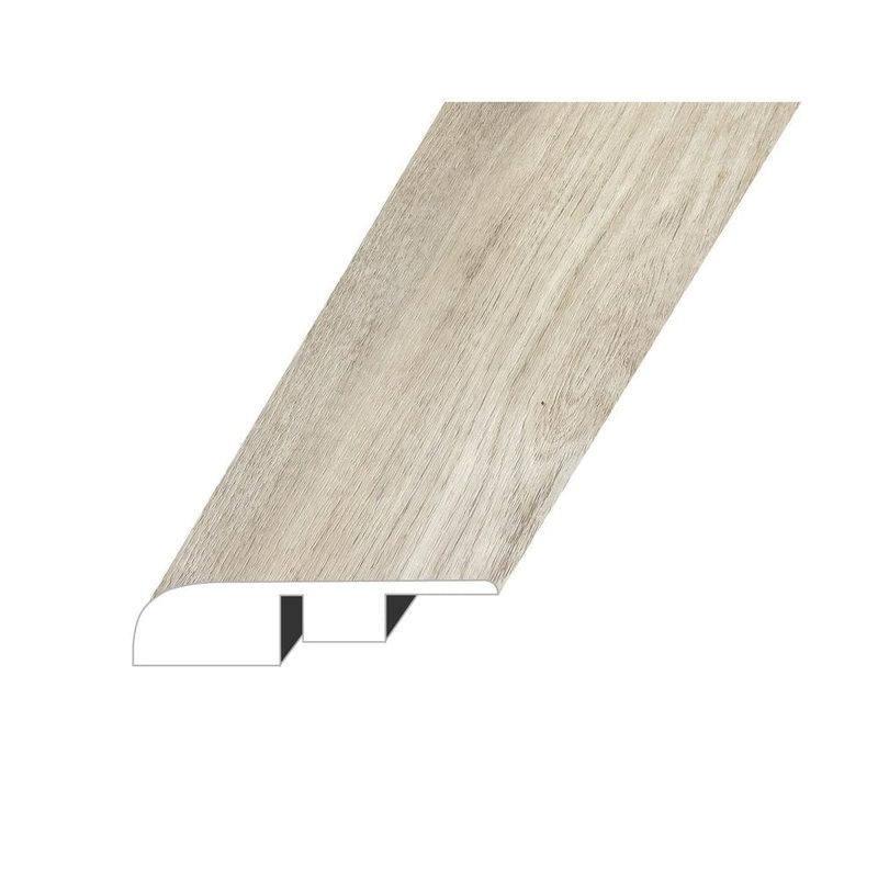 Vagabond Haven Beige 0.6 in. Thick x 1.4 in. W x 94.5 in. L ESPC Vinyl End Cap Molding ECMNST-2021116