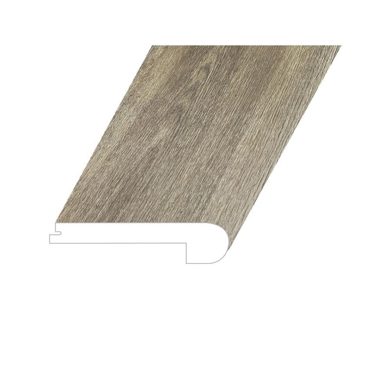 Vagabond Pastoral Brown 1 in. Thick x 4.5 in. W x 94.5 in. L ESPC Vinyl Flush Stair Nose Molding FSTNMNST-2021113