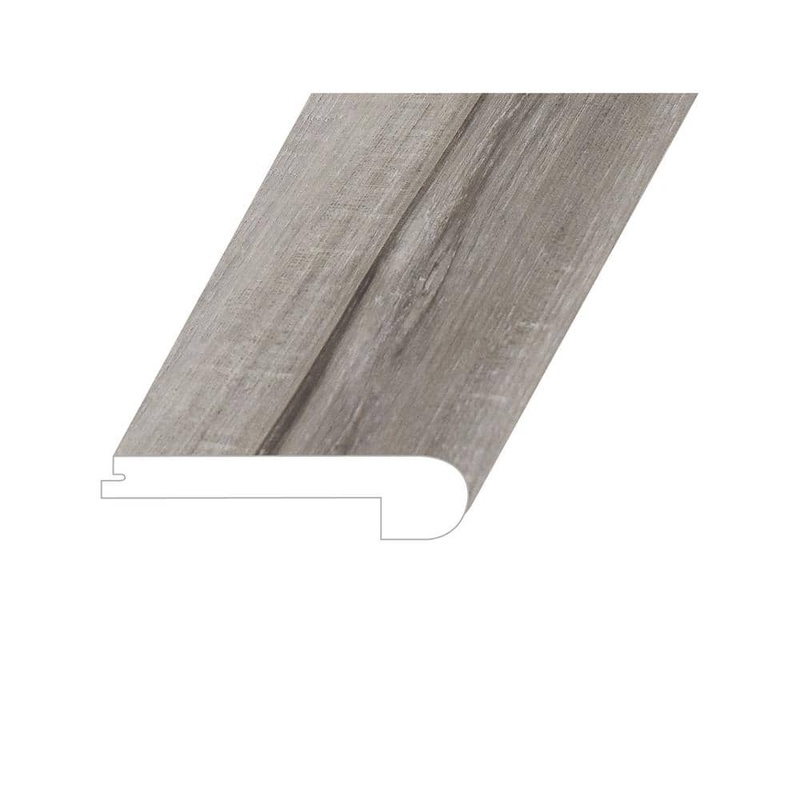 Victorum Idyllic Smoke 1 in. T x 4.5 in. W x 94.5 in. L Vinyl Flush Stair Nose Molding FSTNMNST2019075