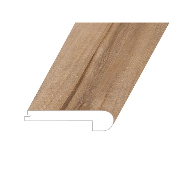 Victorum Lithe Sequoia 1 in. T x 4.5 in. W x 94.5 in. L Vinyl Flush Stair Nose Molding FSTNMNST2019073