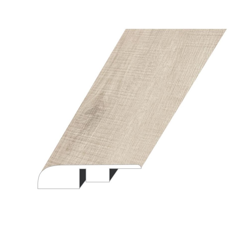 Zephyr Soho Pearl 0.6 in. Thick x 1.4 in. W x 94.5 in. L SPC Vinyl End Cap Molding ECMNST-2020086