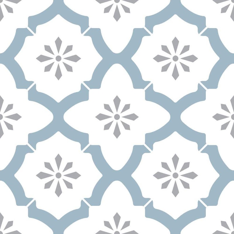 FloorPops Alfama 12 in. W x 12 in. L Multicolor Peel & Stick Vinyl Tile Flooring (10 sq. ft./case) FP2943