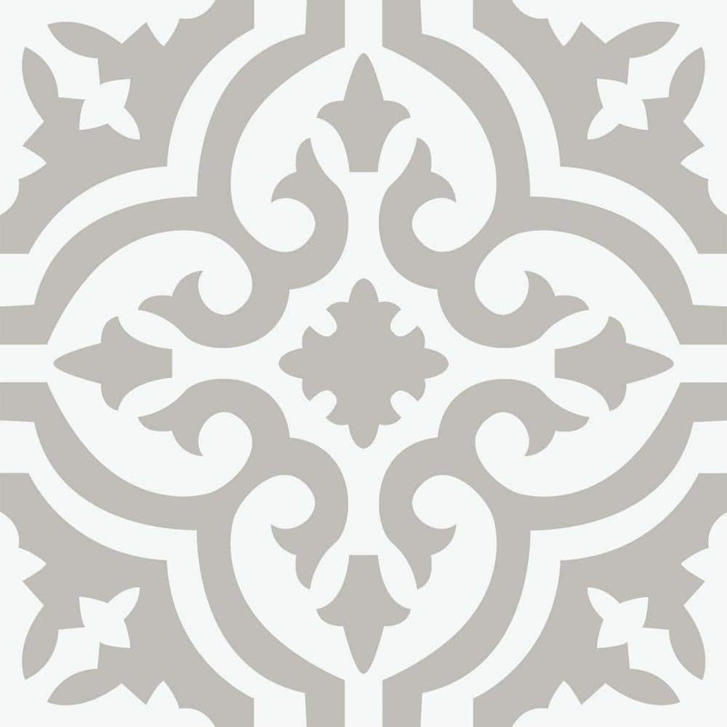 FloorPops Emilia 12 in. W x 12 in. L Grey Peel & Stick Vinyl Tile Flooring (20 sq. ft./case) TFP3895