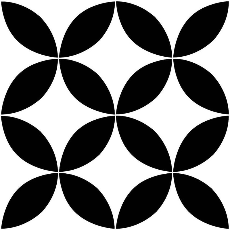 FloorPops Starlight 12 in. W x 12 in. L Black Peel & Stick Vinyl Tile Flooring (20 sq. ft./case) TFP3301