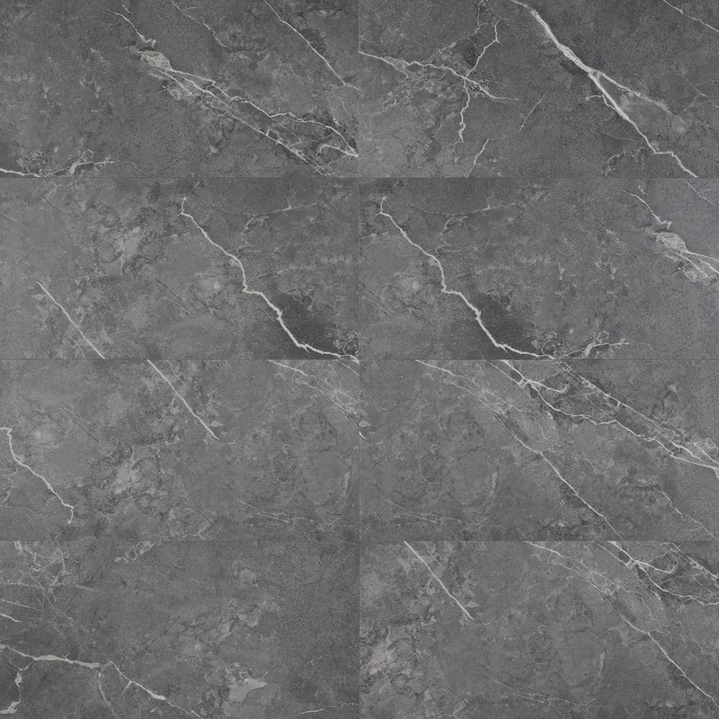 Ivy Hill Tile Cippia Marble Dark Gray 28 MIL x 12 in. x 24 in. Click Lock Waterproof Luxury Vinyl Plank Flooring (23.45 sq. ft./Case) EXT3RD105842