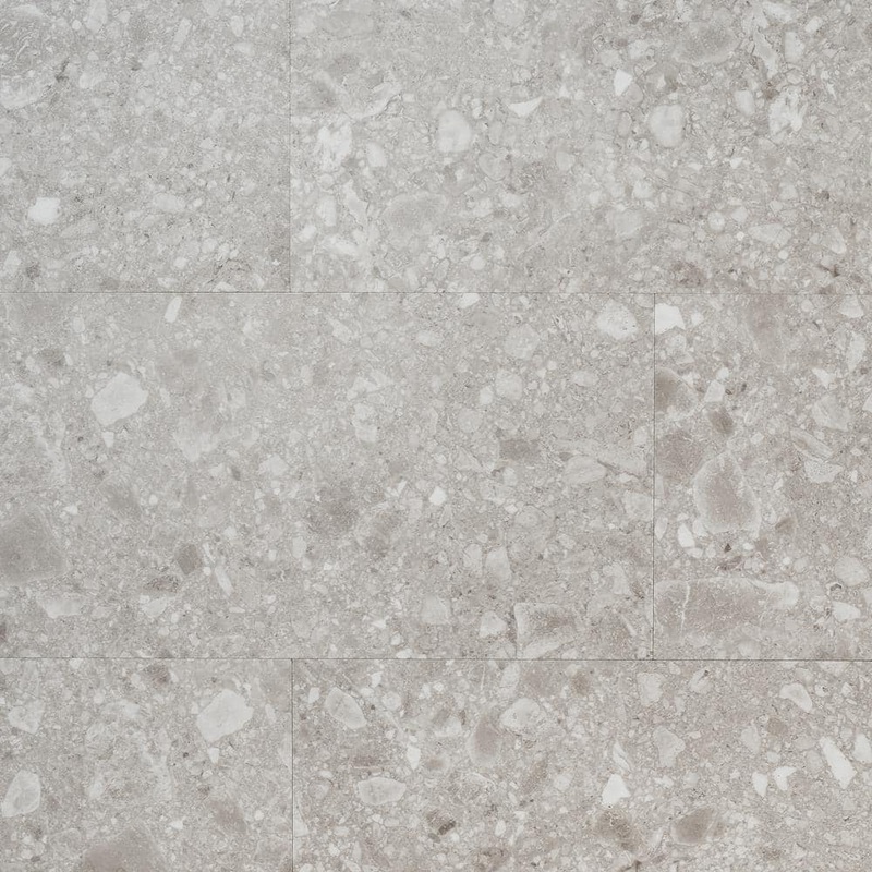Ivy Hill Tile Rizzo Gray 12 MIL x 12 in. x 24 in. Glue Down Terrazzo Look Waterproof Luxury Vinyl Tile (40 sq. ft./Case) EXT3RD109251