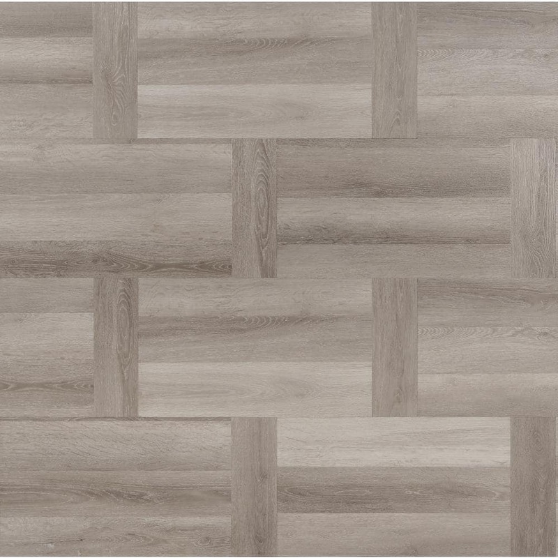 Ivy Hill Tile Stacy Garcia Chic Parquet 20MIL Dolphin 12 in. x 24 in. Click Lock Waterproof Luxury Vinyl Flooring (28.04 Sq. Ft./Case) EXT3RD108861