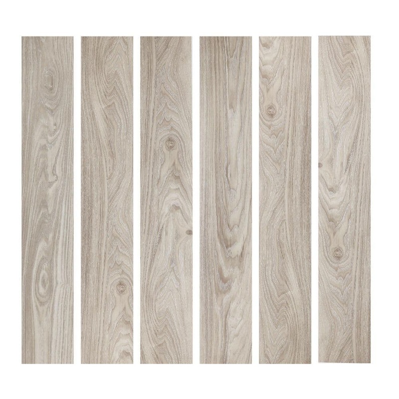 Jeedeson 12 MIL 6 in. x 36 in. Peel and Stick Vinyl Flooring, UV Surface Flooring Tile in Log Grey, Water-Resistant(54 sq. ft.) JDS-HRBW026-36P