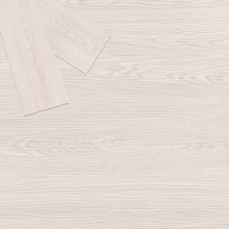 Jeedeson 12MIL 6 in. x 36 in. Peel and Stick Vinyl Floor Tile in Cotton White Water Resistant Plank Flooring(54 sq. ft./case) JDS-BW002-36