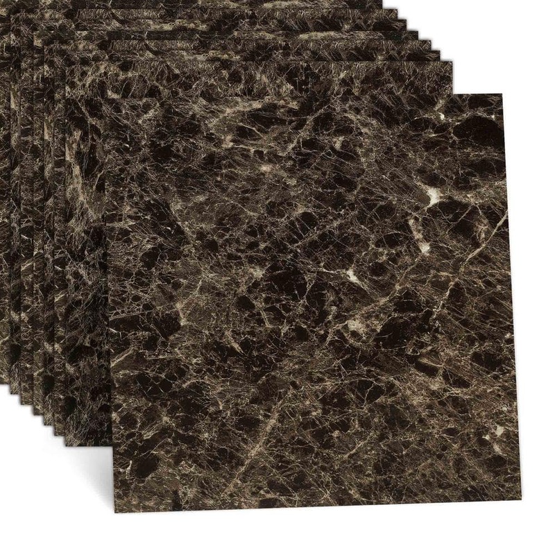 Jeedeson 24 Tiles Black Gold 4 MIL x 18