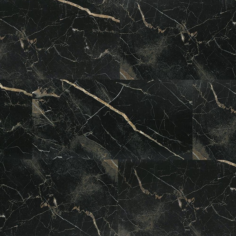 Jeedeson Black Marble 6 MIL x 12 in. W x 24 in. L Vinyl Peel and Stick Flooring Tile, Water Resistant (60 sq. ft./box) JDS-JBS215-30P
