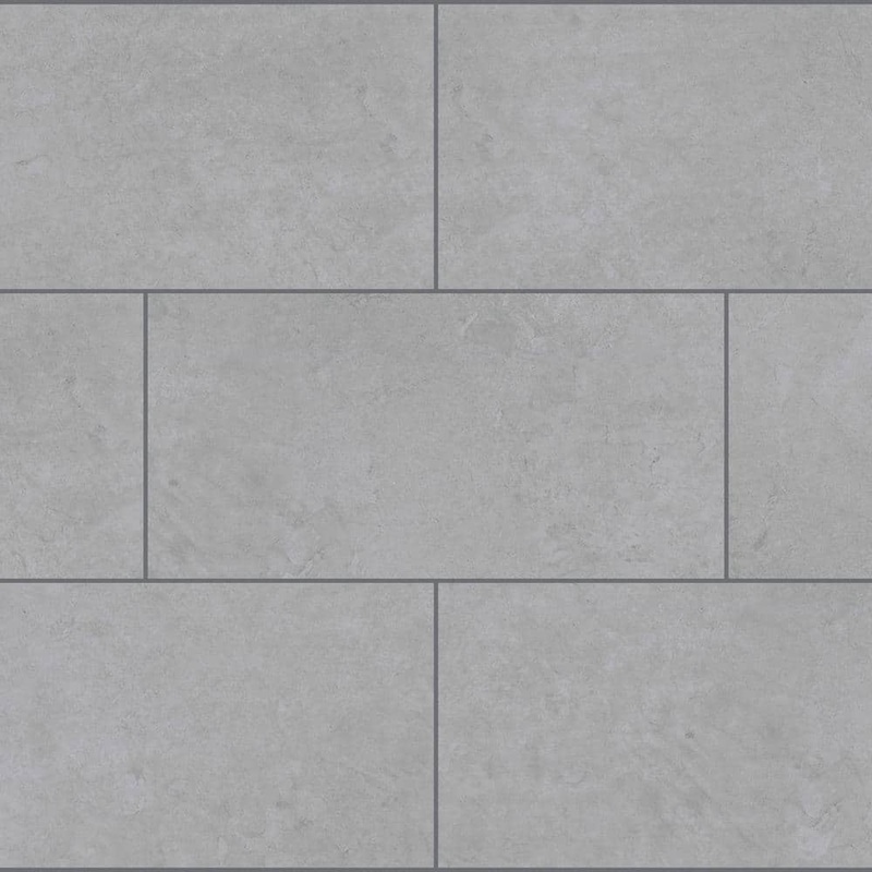 Lifeproof Glenbarr Concrete 22 MIL x 11.9 in. W x 23.8 in. L Click Lock Waterproof Vinyl Tile Flooring (17.7 sq. ft./case) SI0123815L