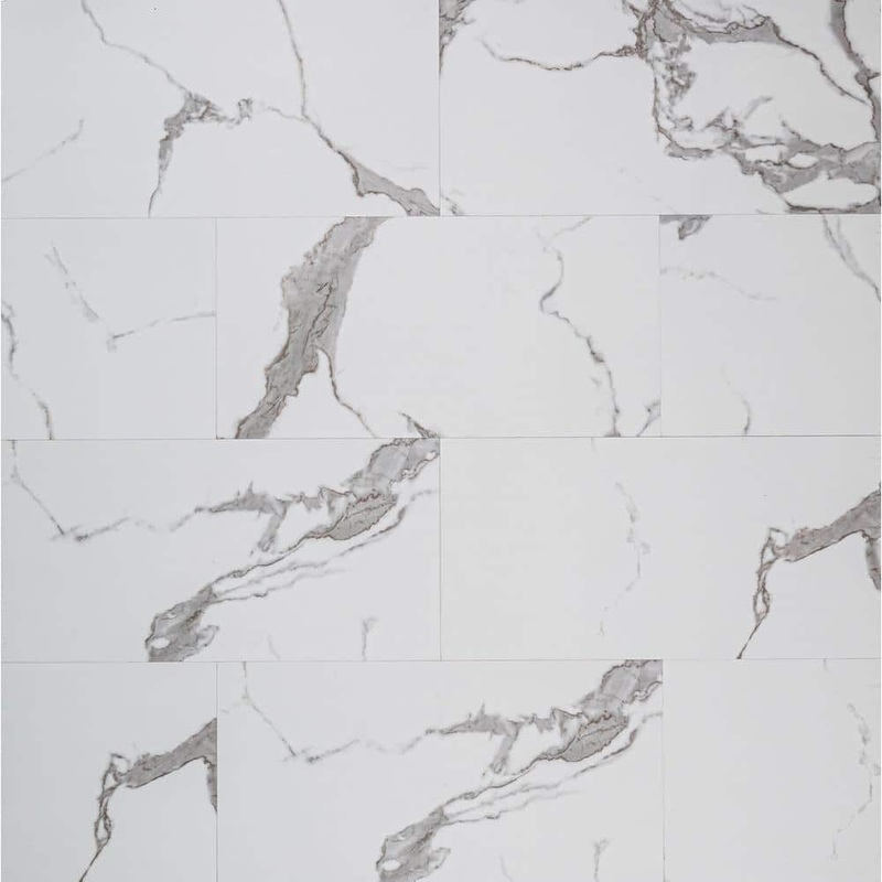 A&A Surfaces Calacatta Skov 12 MIL x 12 in. x 24 in. Waterproof Click Lock Luxury Vinyl Tile Flooring (19.37 sq. ft./Case) VTRHDCLSKO12X24