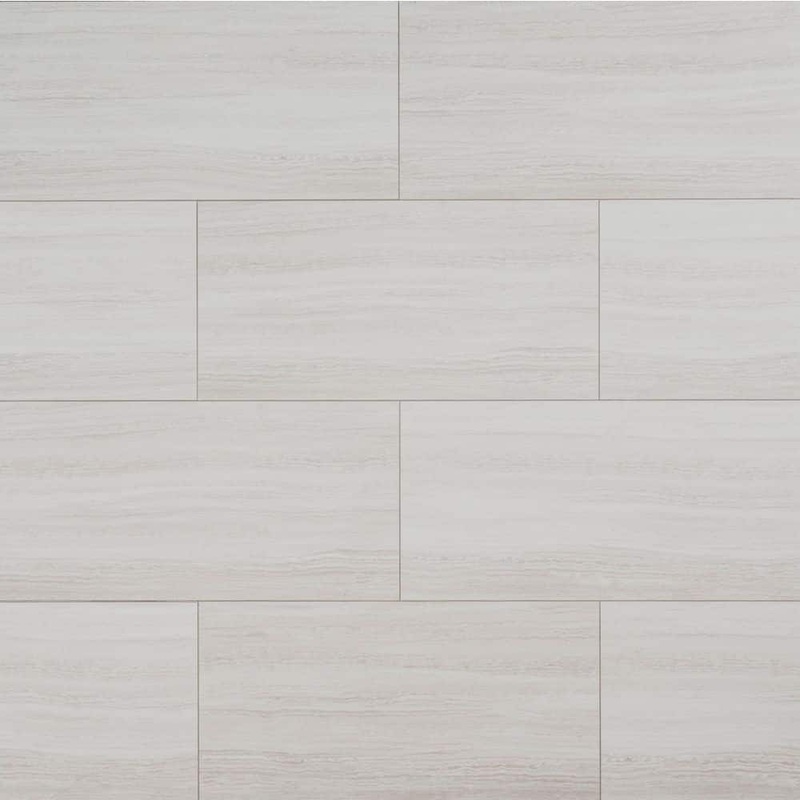 A&A Surfaces White Ocean 12 MIL x 12 in. x 24 in. Waterproof Click Lock Vinyl Plank Flooring (19.4 sq. ft./case) VTRWHIOCE12X24