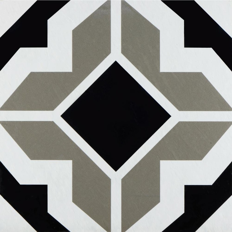 ACHIM Retro 12 in. W x 12 in. L Onyx Star Black/Grey Peel and Stick Vinyl Tile Flooring (20 sq. ft./case) RTFTV62420