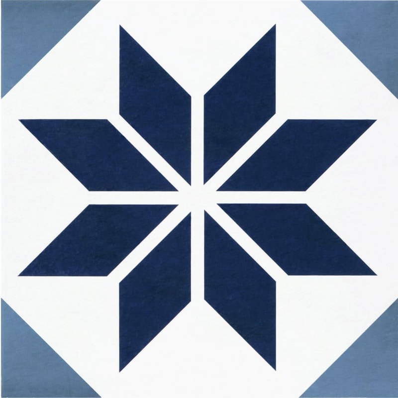 ACHIM Retro 12 in. W x 12 in. L Starlight Blue/Grey Peel and Stick Vinyl Tile Flooring (20 sq. ft./case) RTFTV61720