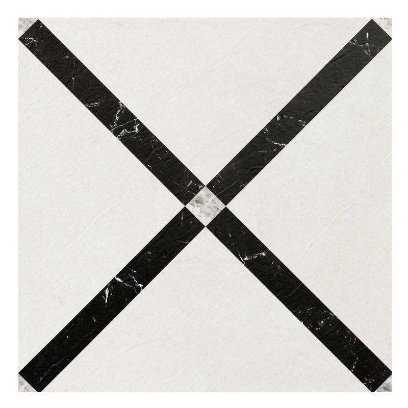 ACHIM Retro 12×12 Self Adhesive Vinyl Floor Tile – Marble Criss Cross – 20 Tiles/20 sq. ft. RTFTV62720