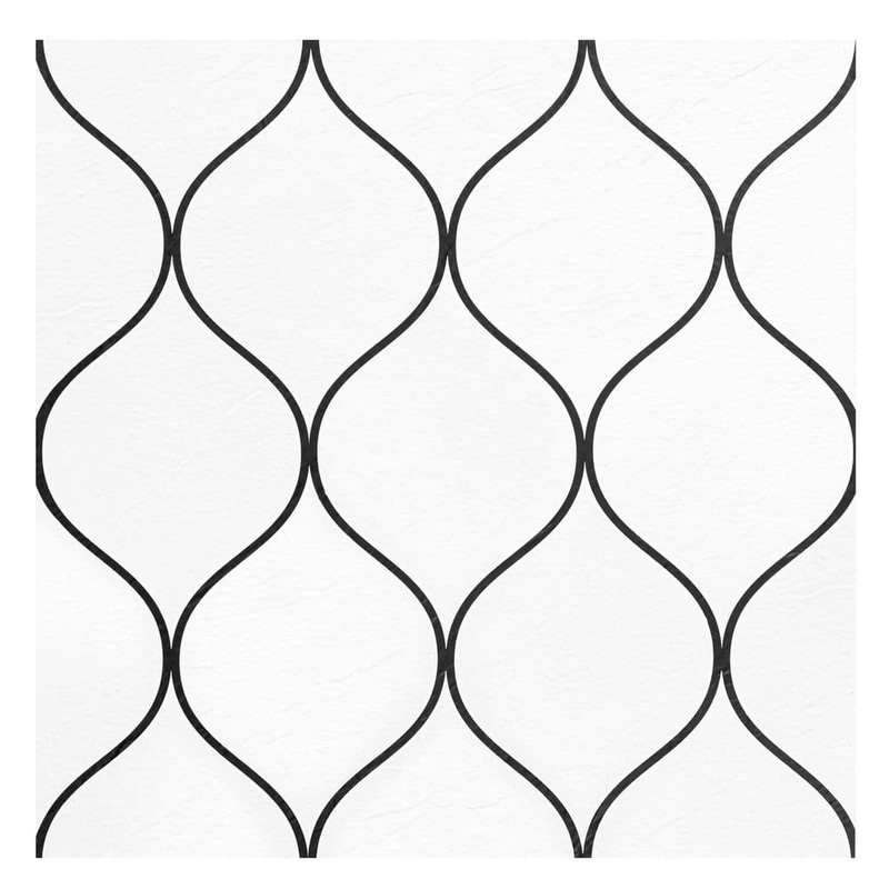 ACHIM Retro 12×12 Self Adhesive Vinyl Floor Tile – Scallop – 20 Tiles/20 sq. ft. RTFTV62520