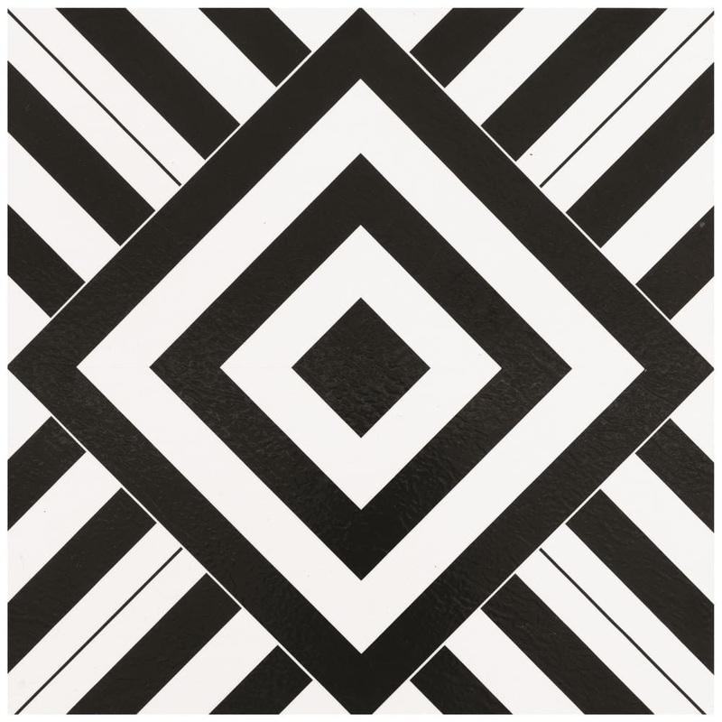 ACHIM Retro Geometric 12 in. x 12 in. Self-Adhesive Vinyl Floor Tile (20 Tiles/20 sq. ft.) RTFTV60420