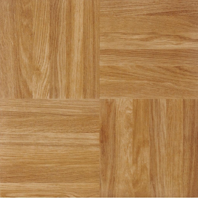 ACHIM Sterling Oak 12 in. x 12 in. Peel and Stick Square Parquet Vinyl Tile (20 sq. ft./case) STSQP70220